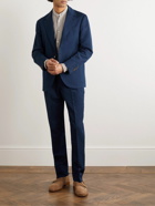 Brunello Cucinelli - Slim-Fit Linen and Cotton-Blend Twill Suit Jacket - Blue