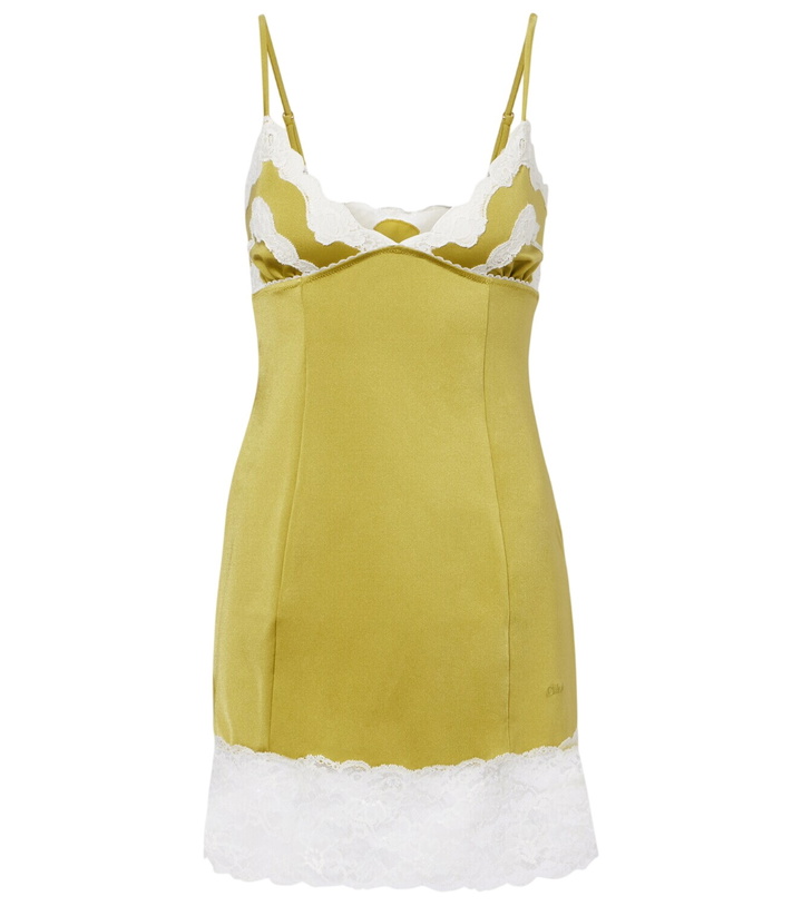 Photo: Chloé Lace-trimmed slip dress
