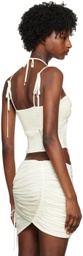 ANDREĀDAMO Off-White Cutout Tank Top
