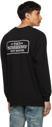 Neighborhood Black Bar & Shield Long Sleeve T-Shirt