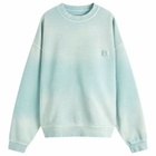 Wooyoungmi Men's Washed Back Logo Sweatshirt in Mint