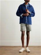 Mr P. - Straight-Leg Organic Cotton-Blend Twill Bermuda Shorts - Gray