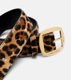 Dolce&Gabbana Leopard-print calf hair belt