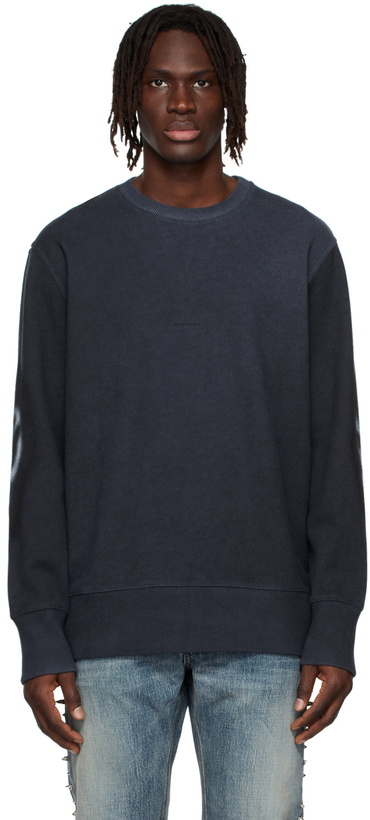 Photo: Givenchy Blue Chito Edition Blurry Dog Sweatshirt