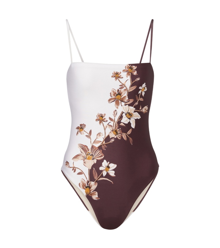 Photo: Agua by Agua Bendita Durazno embellished floral swimsuit