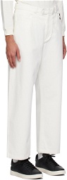 Emporio Armani White Bonded Jeans