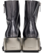 GmbH Gray Ergonomic Riding Ankle Boots