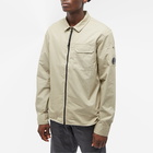 C.P. Company Men's Arm Lens Overshirt in Silver Sage