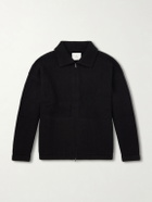 The Elder Statesman - Hunter Cashmere Zip-Up Sweater - Black