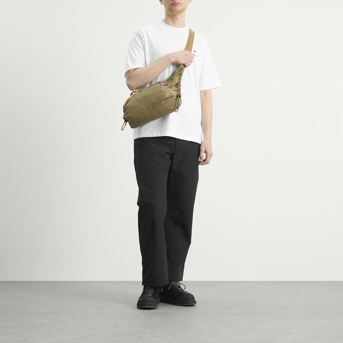 Snow Peak Men's NSD Logo T-Shirt in Off White