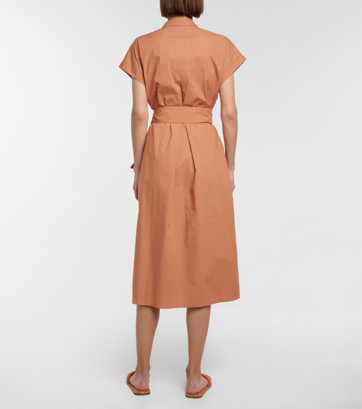 VIP【送料関税込】BRUNELLO CUCINELLI COTTON MIDI DRESS Brunello Cucinelli - Cotton midi dress Brunello Cucinelli