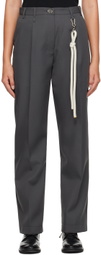 Song for the Mute Gray Pleated Trousers