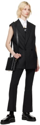 Ernest W. Baker Black Flare Trousers