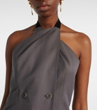 Max Mara Cali halterneck virgin wool vest
