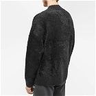 Late Checkout Men's Fluffy Crew Sweat in Black