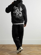 Carhartt WIP - Logo-Print Cotton-Blend Jersey Hoodie - Black