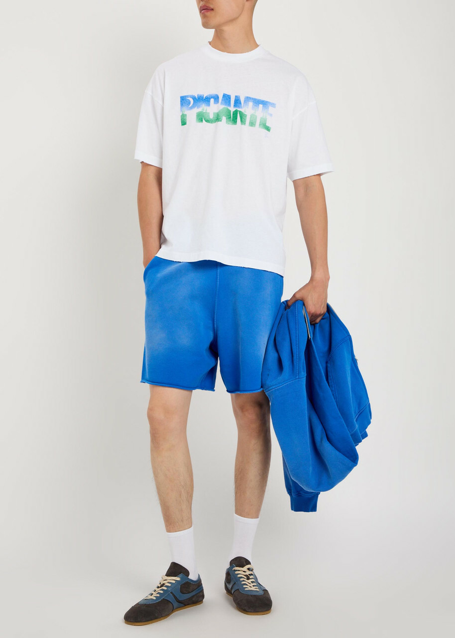 Picante Everyday Faded Cotton Shorts Royal Blue
