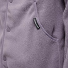 Carrier Goods Men's Fleece Cardigan in Purple Sage