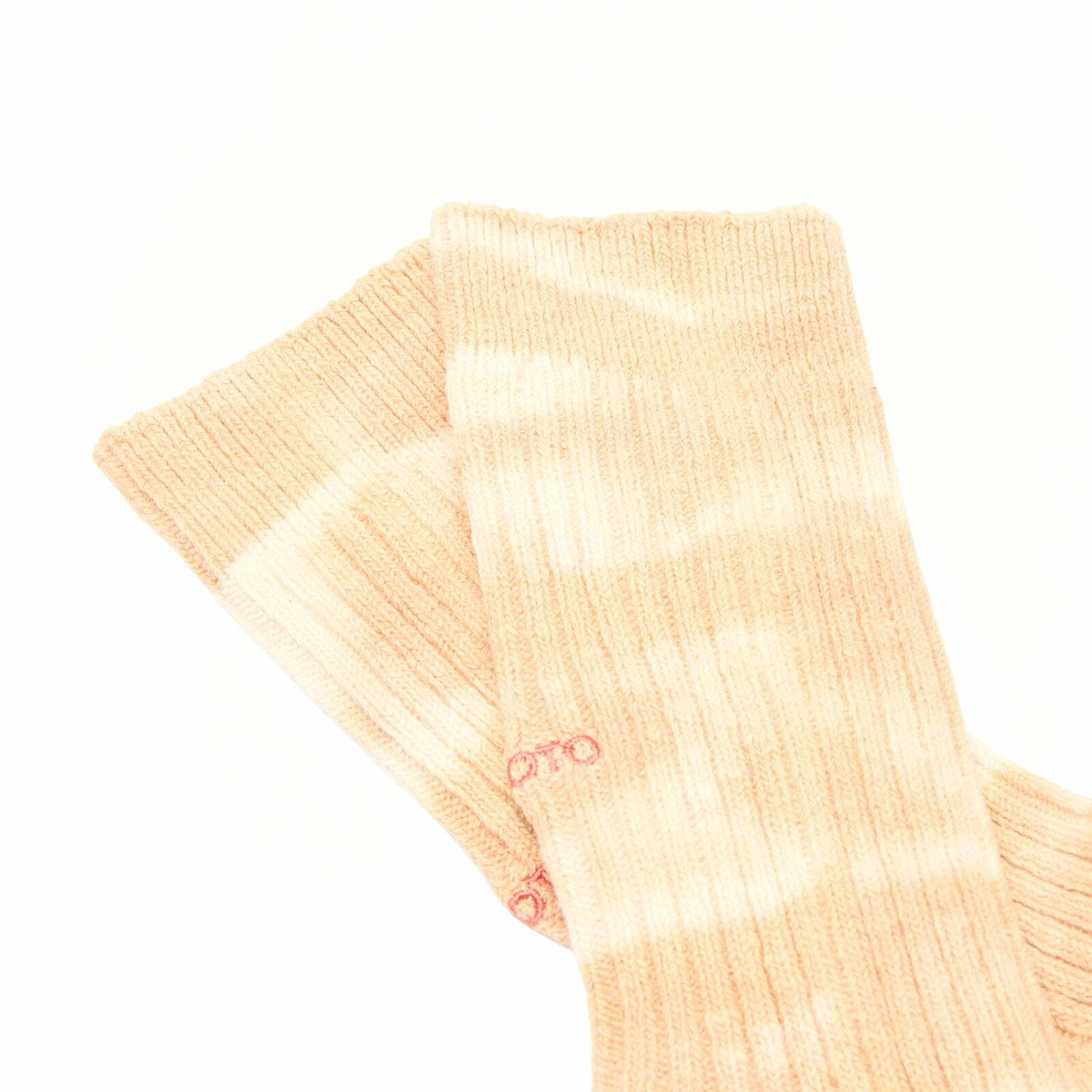 RoToTo Tie Dye Ribbed Crew Sock