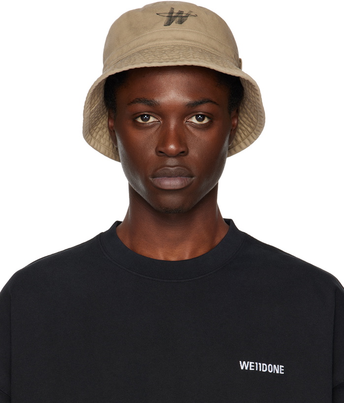 Photo: We11done Beige WD One Logo Bucket Hat