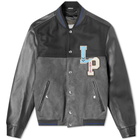 Lanvin Collegiate Patch Teddy Jacket