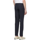 Maison Kitsune Navy Small Check Classic Fit Trousers