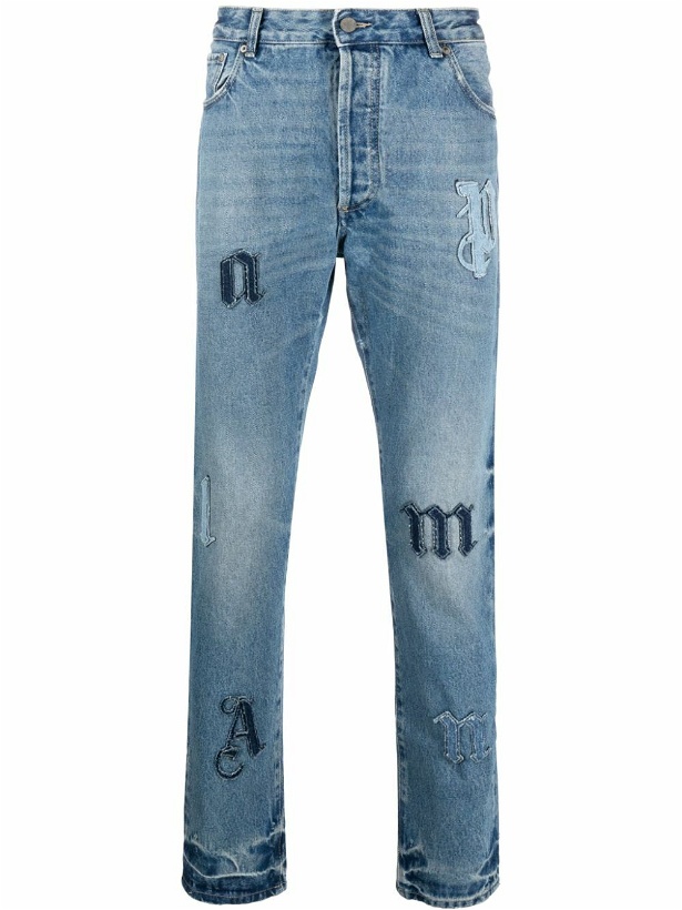 Photo: PALM ANGELS - Logo Denim Jeans