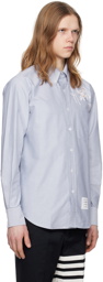 Thom Browne Blue Broderie Shirt