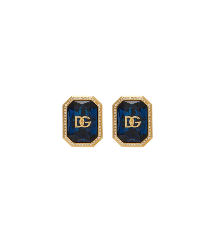 Photo: Dolce&Gabbana DG embellished clip-on earrings