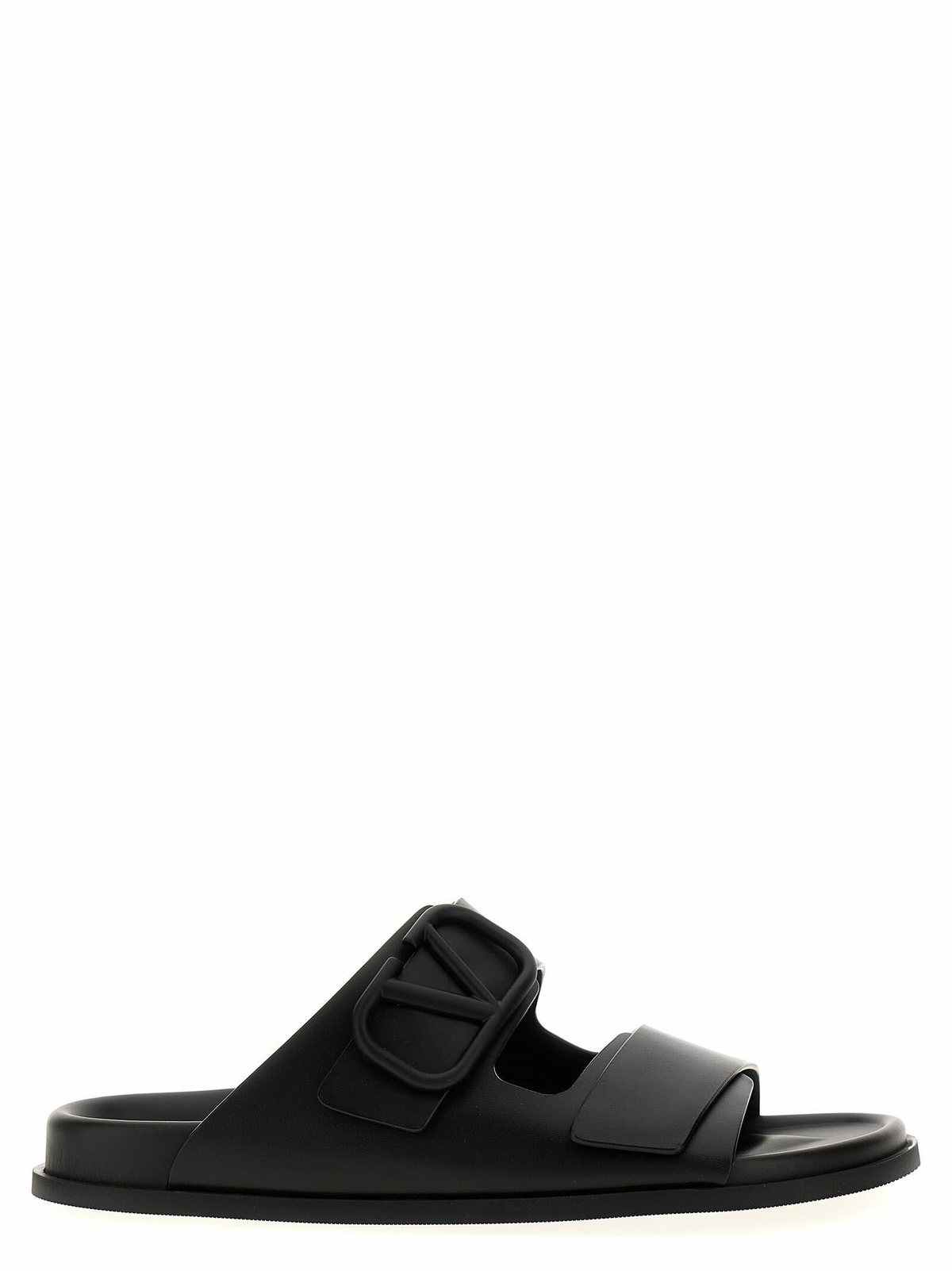 Valentino Black Valentino Garavani Uniqueform Sandals