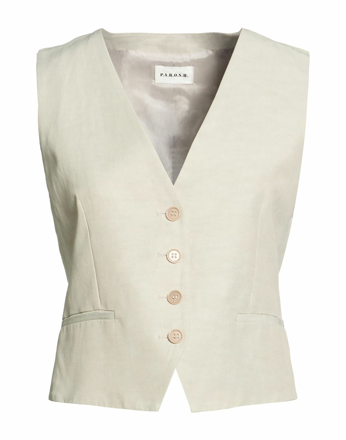 P. a.r. o.s. h. Womens Tailored Vest Light in Grey