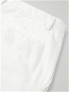 Boglioli - Straight-Leg Cotton-Blend Twill Trousers - White
