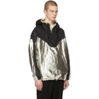 Isabel Marant Black and Silver Richie Hooded Jacket