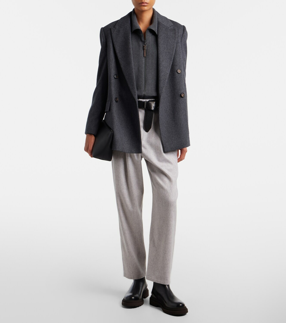 Brunello Cucinelli Double-breasted wool jacket