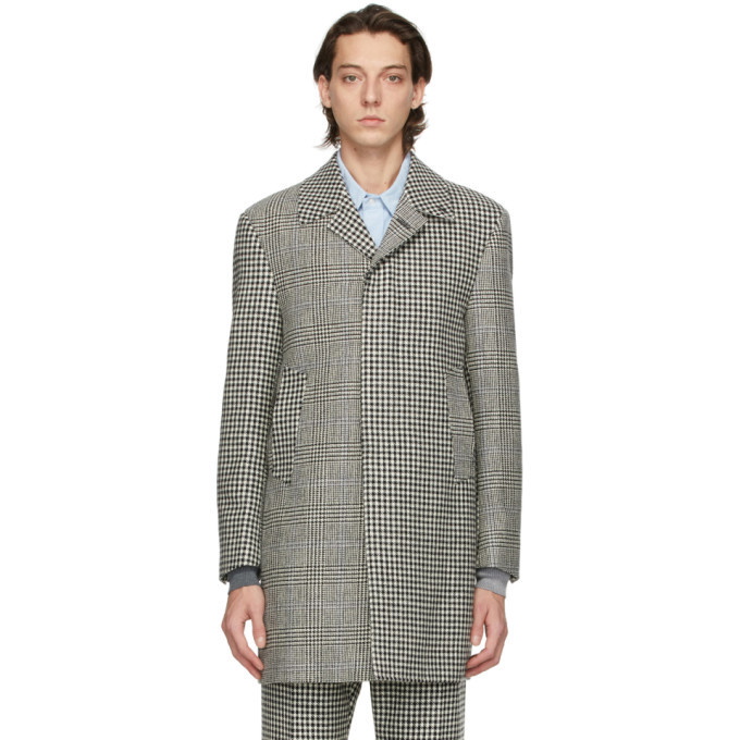 Photo: Thom Browne Black and White Prince Of Wales Funmix Hunting Coat