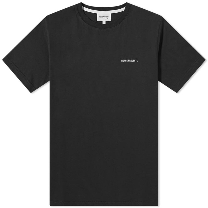 Photo: Norse Projects Men's Niels Standard NP Logo T-Shirt - END. Exclusive in Black