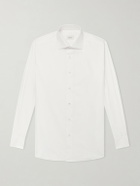 Brioni - Cutaway-Collar Cotton-Poplin Shirt - White