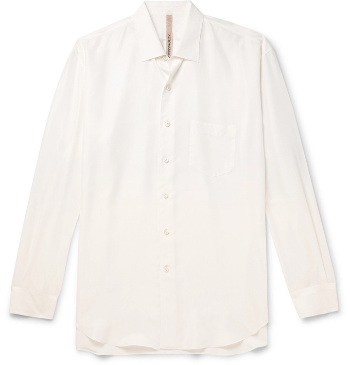 Photo: ALDOMARIACAMILLO - Washed-Silk Shirt - Neutrals