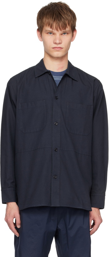 Photo: NORSE PROJECTS Navy Ulrik Shirt