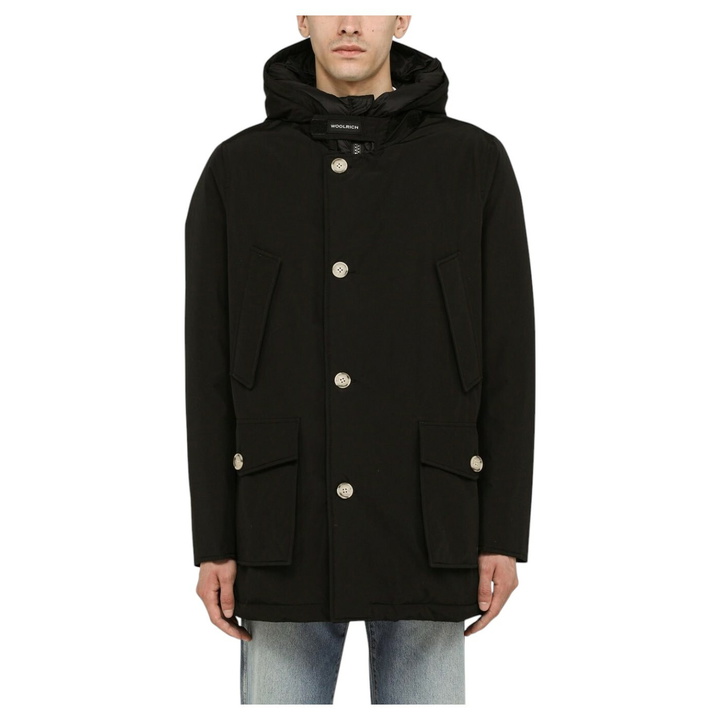 Photo: Woolrich Black Canvas Arctic Parka Jacket