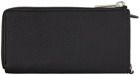 ZEGNA Black Zip Continental Wallet