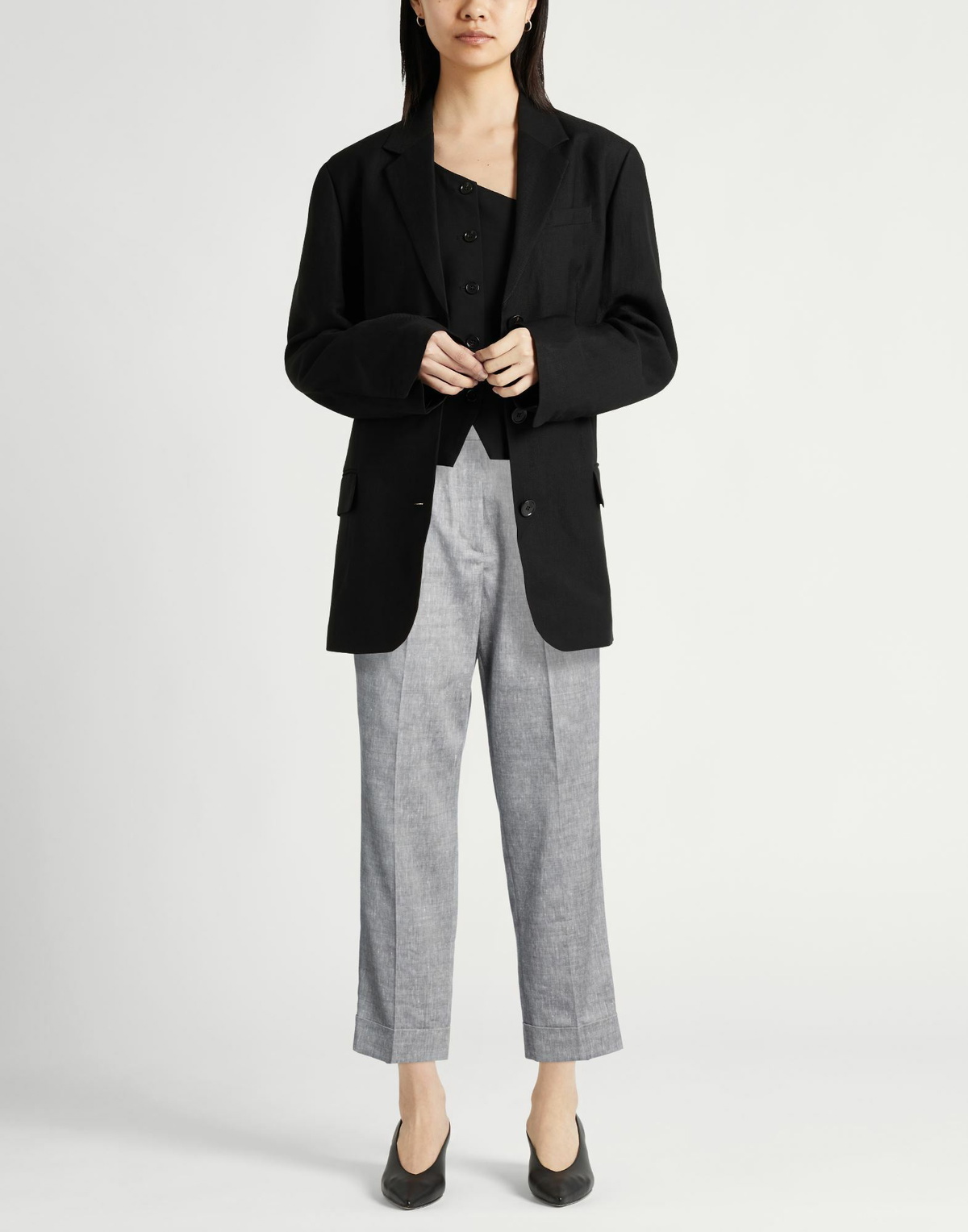 Peserico Womens Pants in Grey