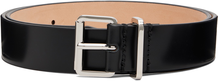 Photo: Dsquared2 Black Simple Buckle Belt