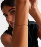 Suzanne Kalan Block-Chain Mini 18kt rose gold bangle with sapphires