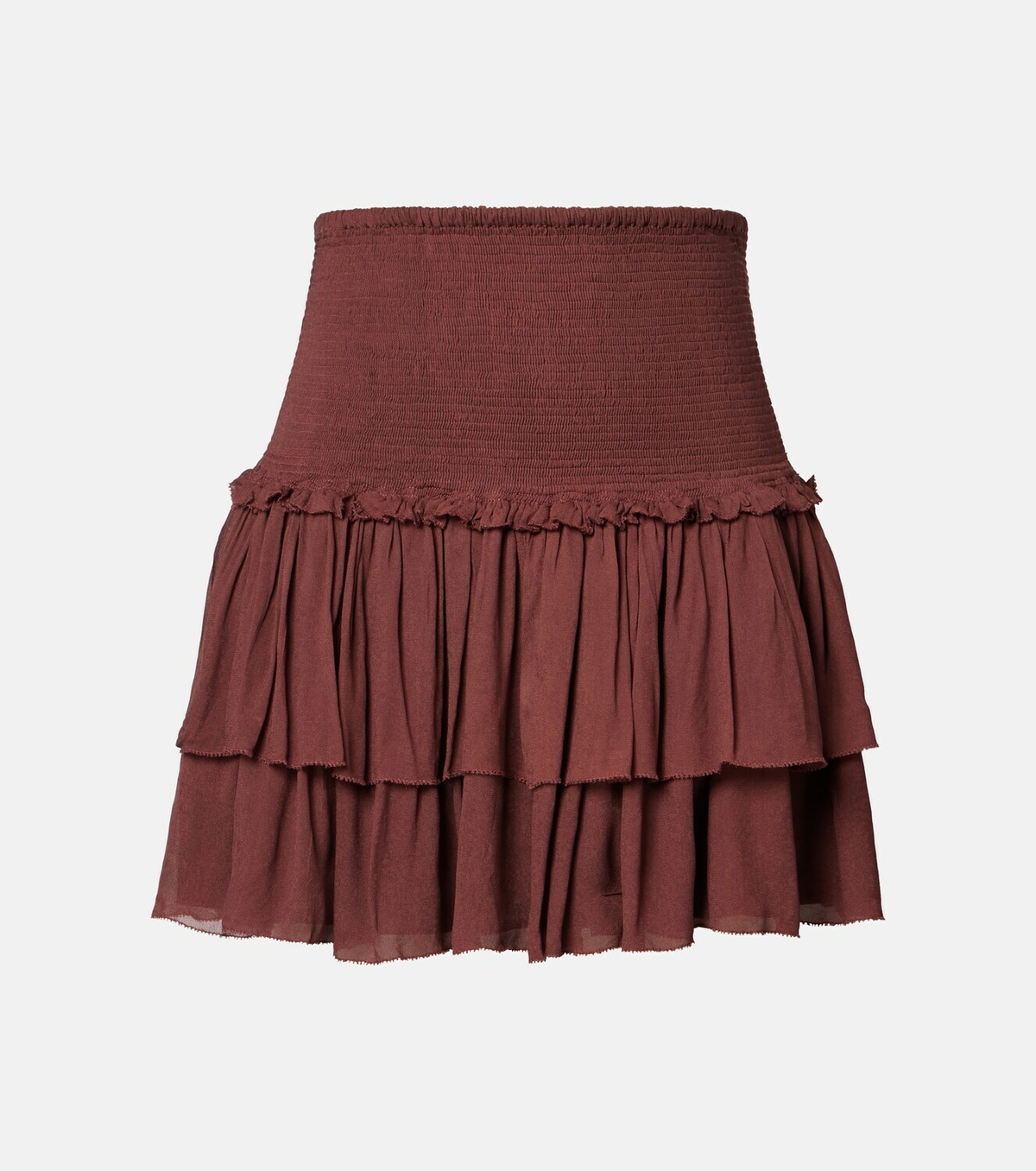 Poupette St Barth Farrah tiered miniskirt
