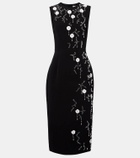 Emilia Wickstead Cappia embellished midi dress