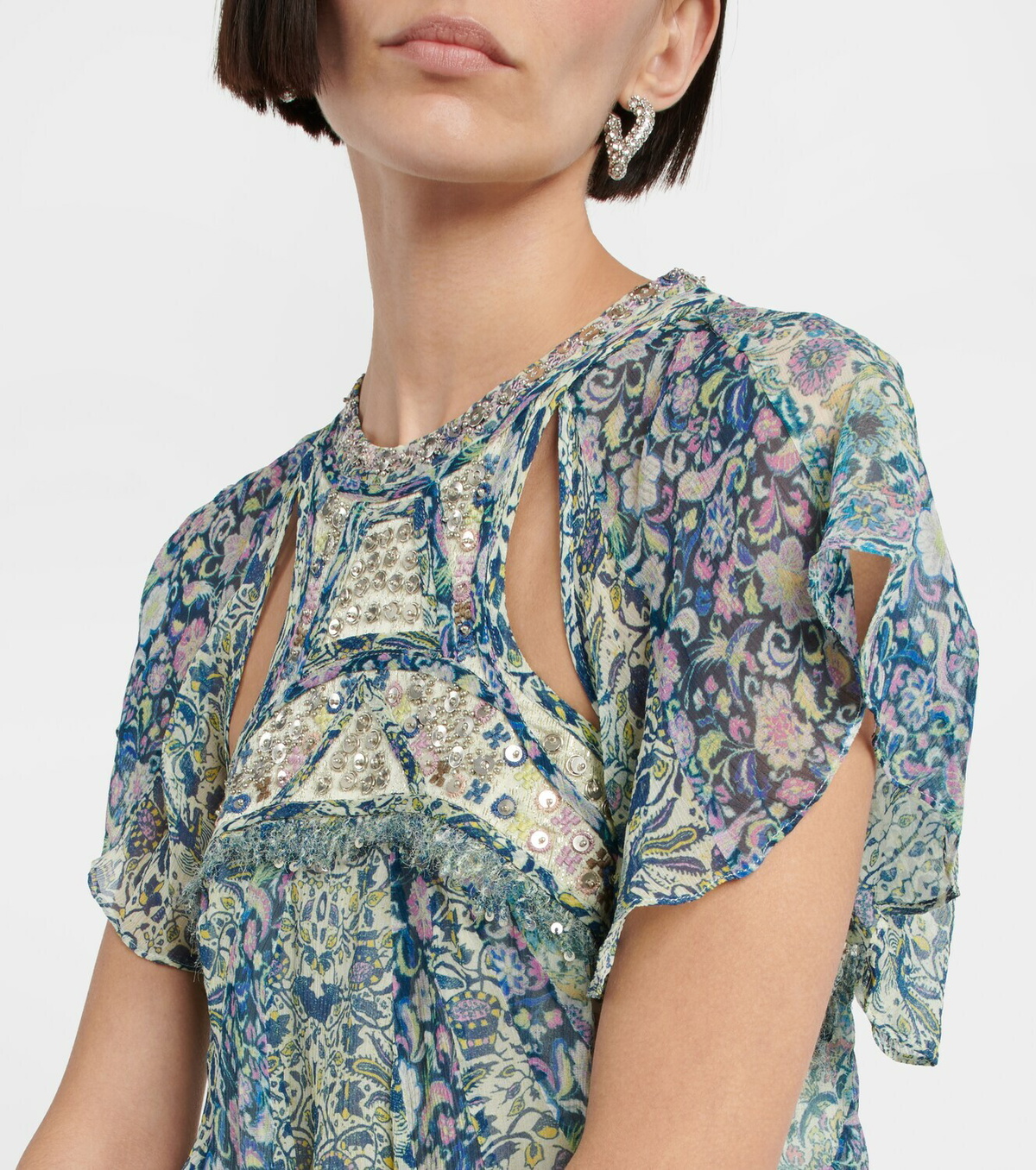 ISABEL MARANT ★Odile プリント シルク ミニ ドレス Isabel Marant Odile printed silk minidress Isabel Marant