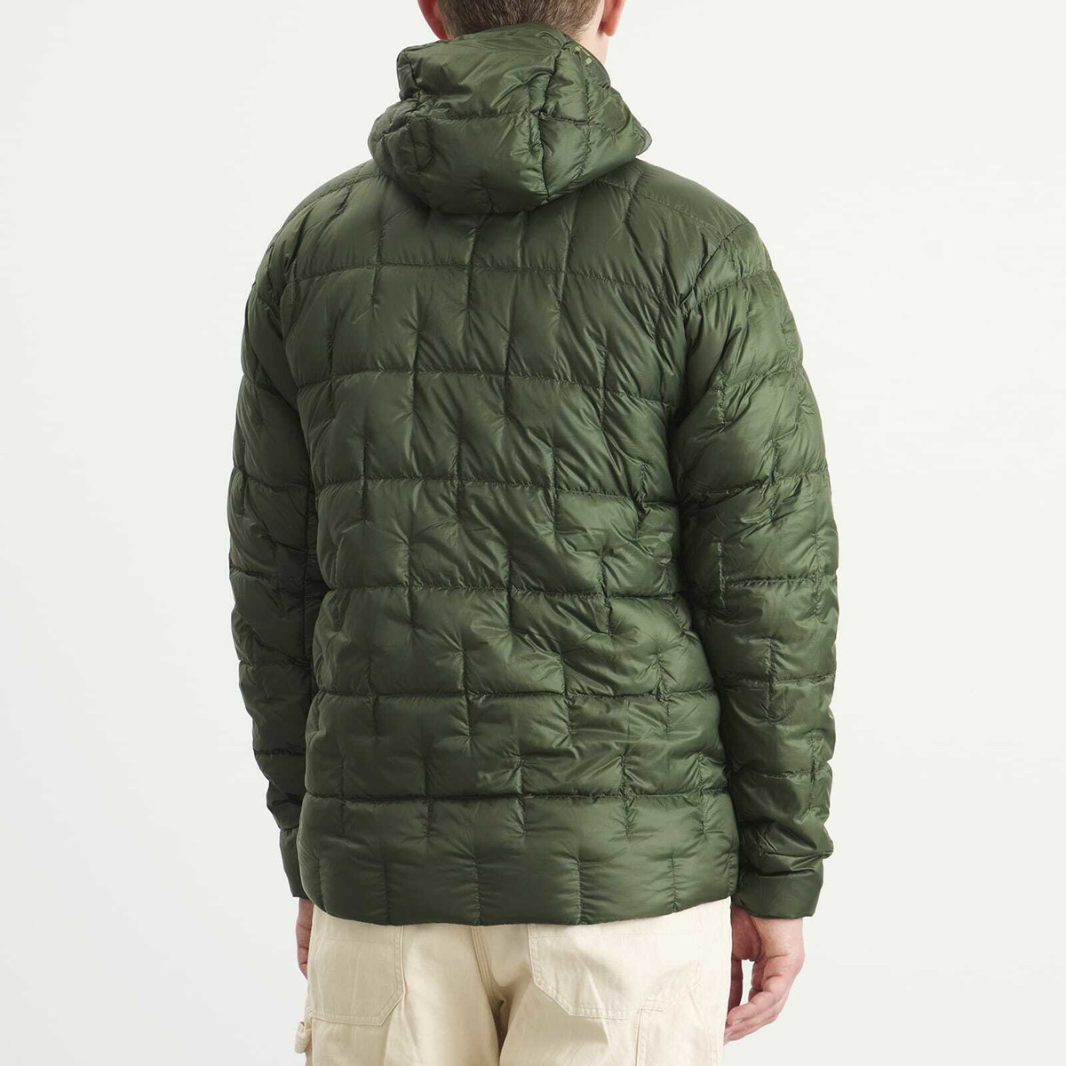 Haglöfs Men's Hede Down Hooded Jacket in Seaweed Green