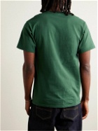 Noah - Always Got The Blues Printed Cotton-Jersey T-Shirt - Green