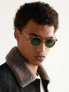 Brunello Cucinelli - Eduardo Round-Frame Acetate and Gold-Tone Sunglasses